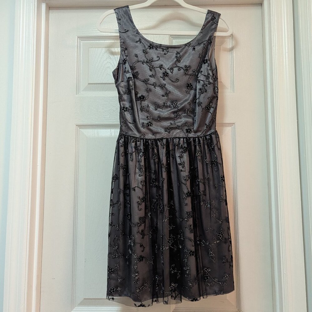 Black and silver dress